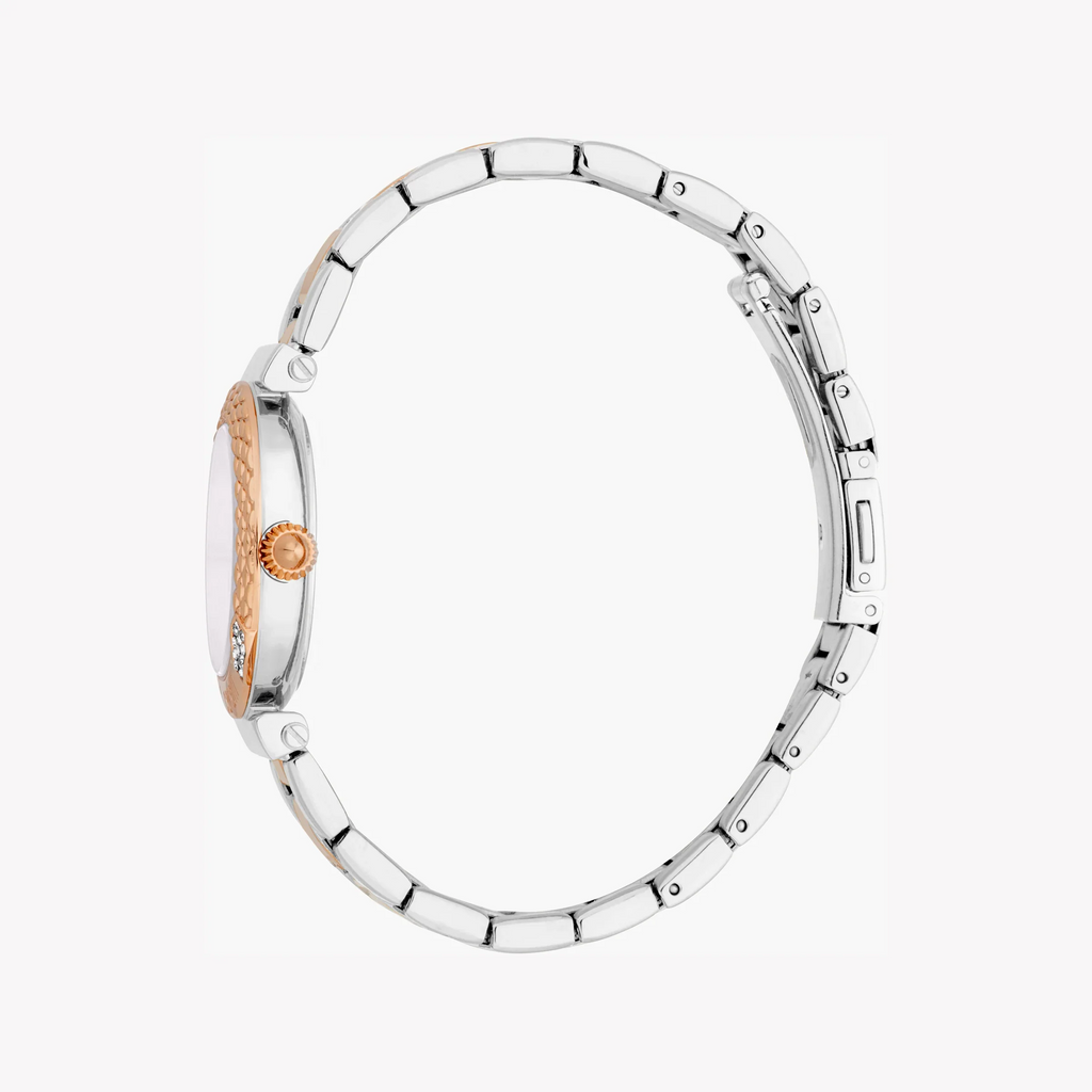 Montre femme Just Cavalli bicolore avec cadran blanc
