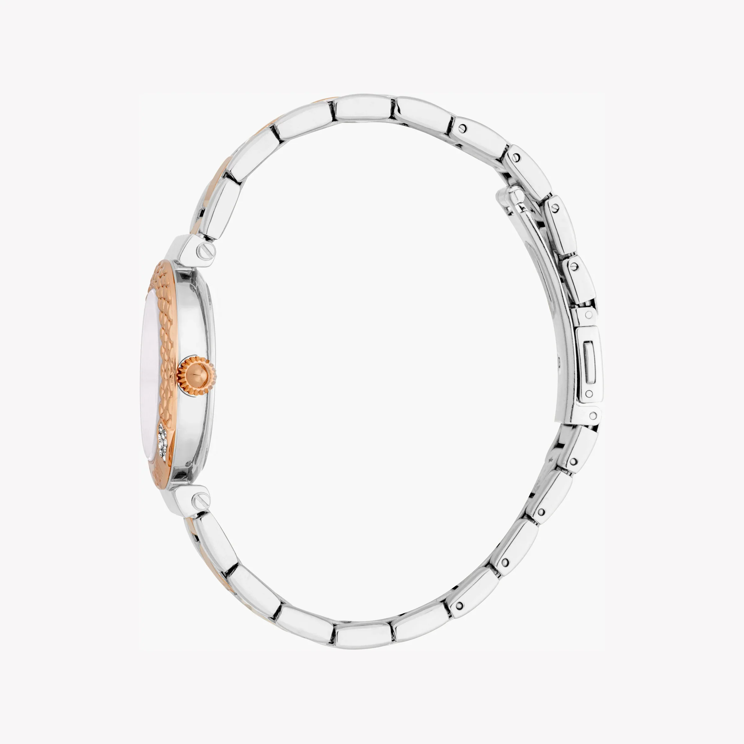 Montre femme Just Cavalli bicolore avec cadran blanc