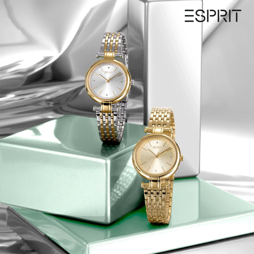 Montre femme Esprit élégante dorée avec cadran champagne | ES1L049M0055