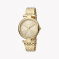 Montre femme Esprit élégante dorée avec cadran champagne | ES1L049M0055